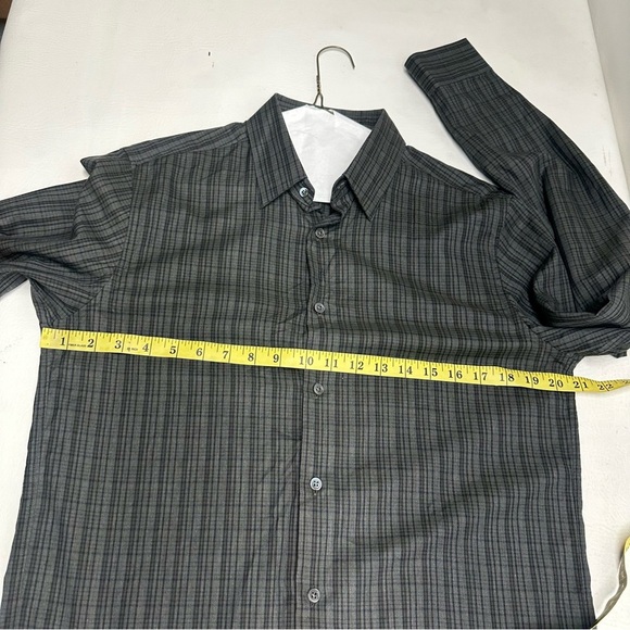 Theory IRVING Men's Gray Plaid Shirt SIZE SMALL NWT - Picture 5 of 9